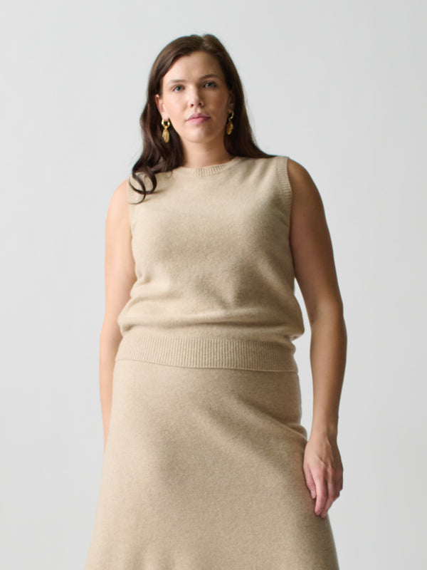 Franca Brushed Wool Vest