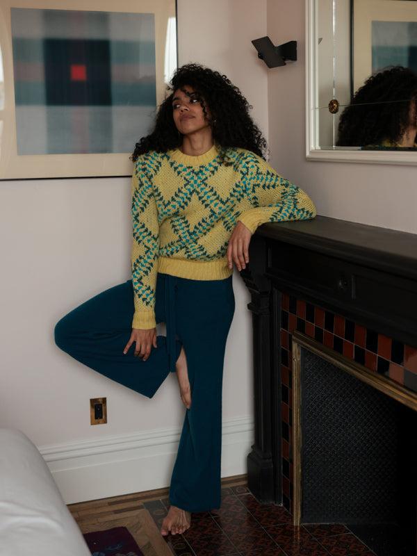 Franca Cashmere Wide Leg Pant