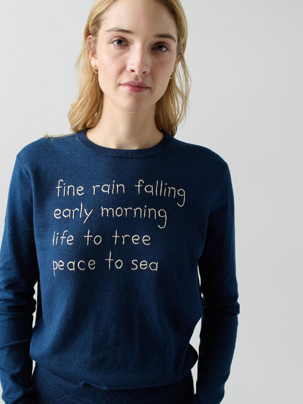 franca fine rain falling Crewneck