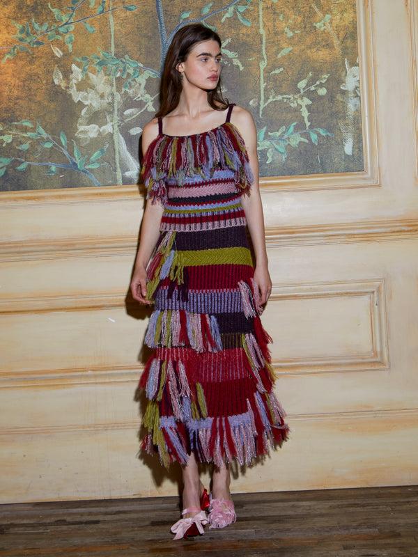 franca Goldie Fringe Skirt