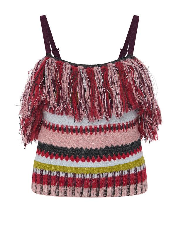 Franca Goldie Fringe Top