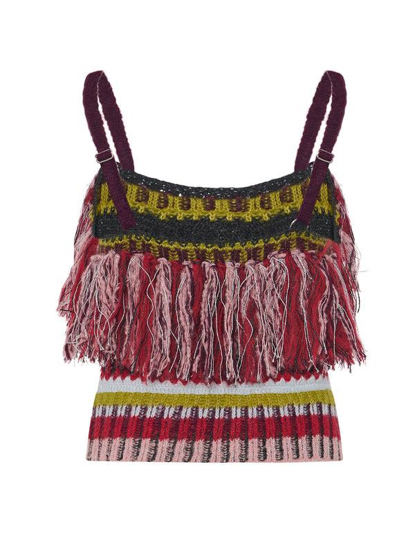 Franca Goldie Fringe Top
