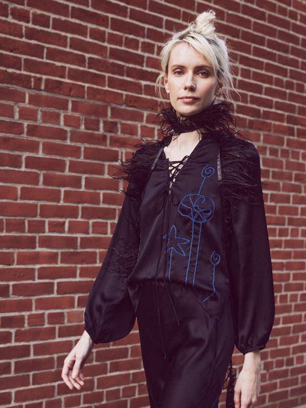 Franca Hudson Silk Popover