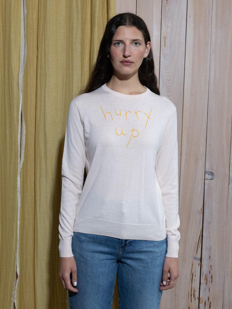 franca Hurry Up/Slow Down Crewneck