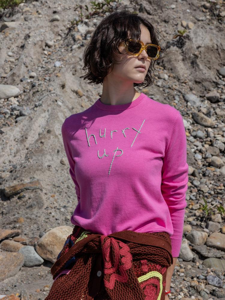 franca Hurry Up/Slow Down Crewneck