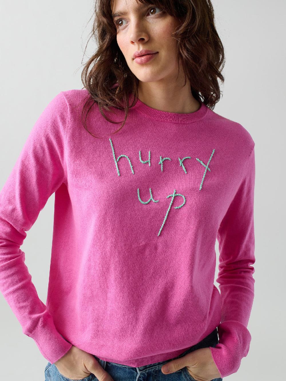 franca Hurry Up/Slow Down Crewneck