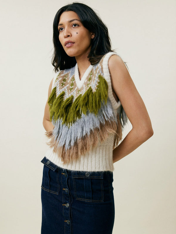 Franca Mariel Fluffy Vest