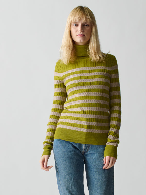 Franca Morrissey Stripe Turtleneck