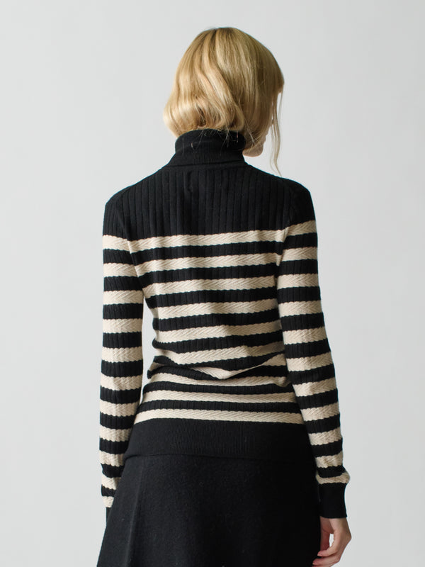 Franca Morrissey Stripe Turtleneck