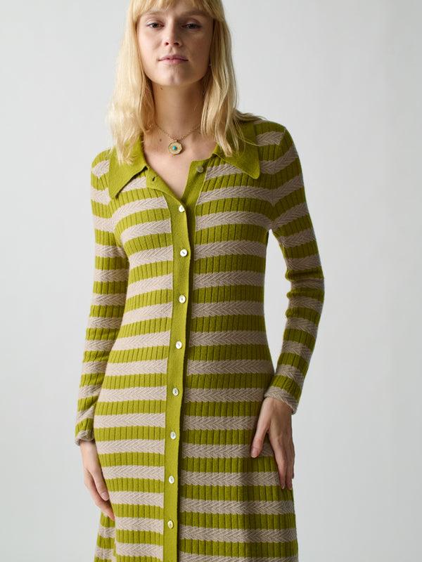 Franca Morrissey Textured Stripe Dress