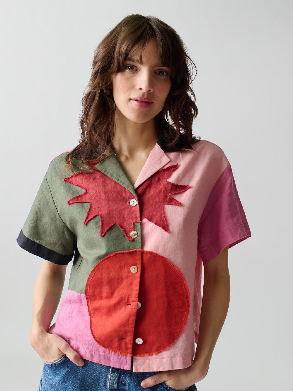 franca Patmos Patch Shirt