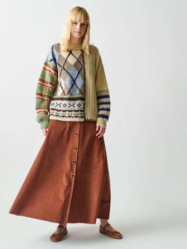 franca Radziwill Corduroy Skirt