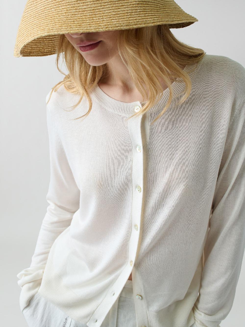 franca Silk Blend Cardigan