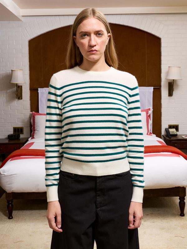 Franca Stripe Crewneck