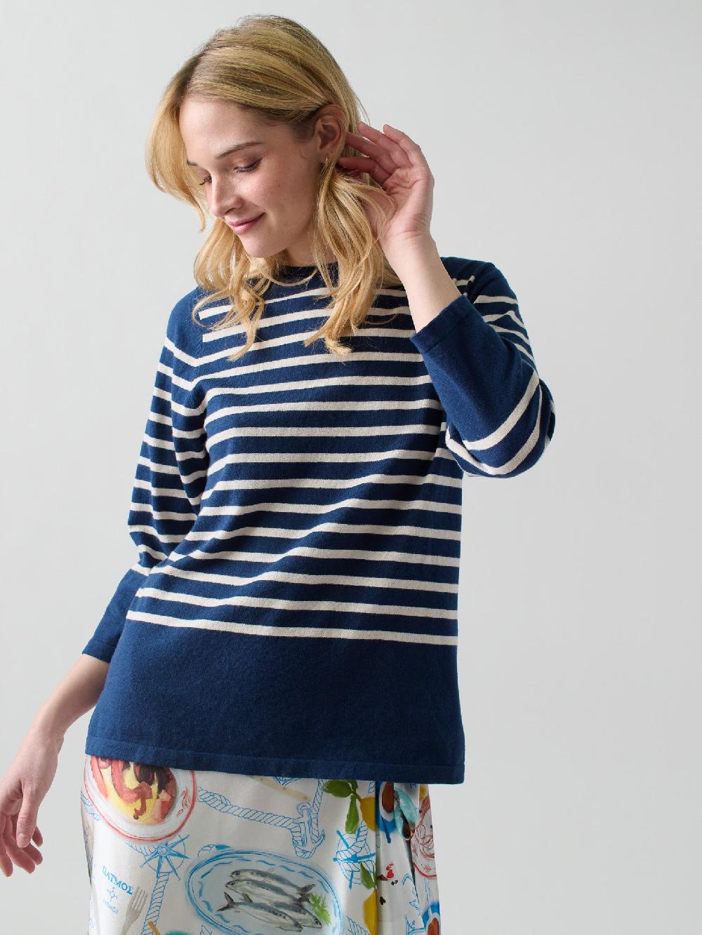 franca Striped Boatneck