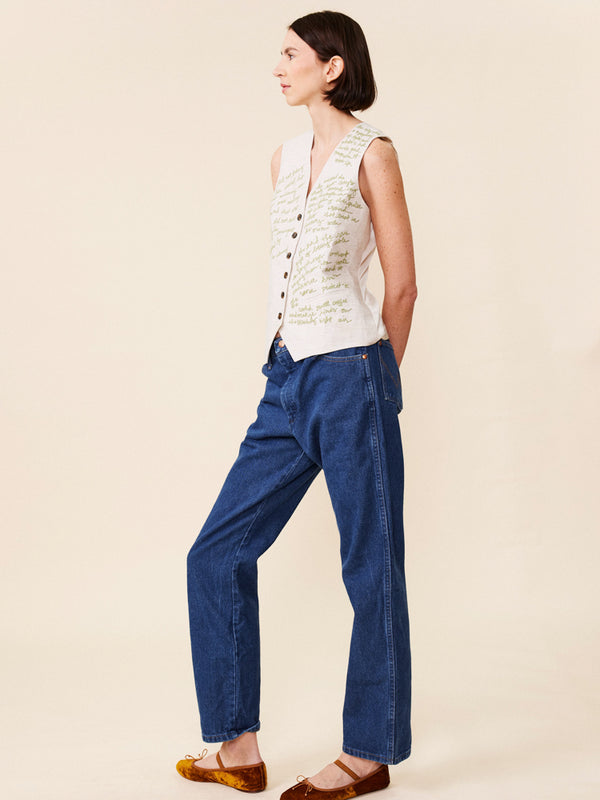 Franca Waverly Linen Vest