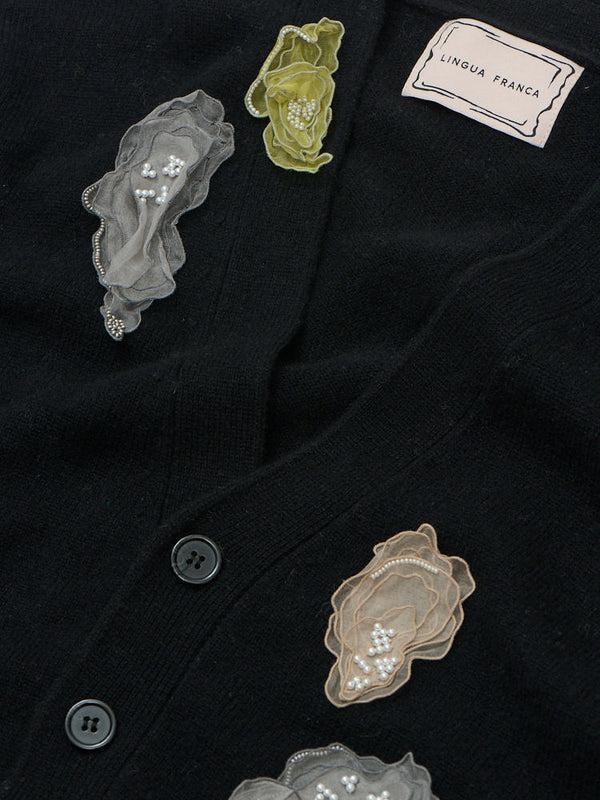 Franca Wire Oyster Oversized Cardigan