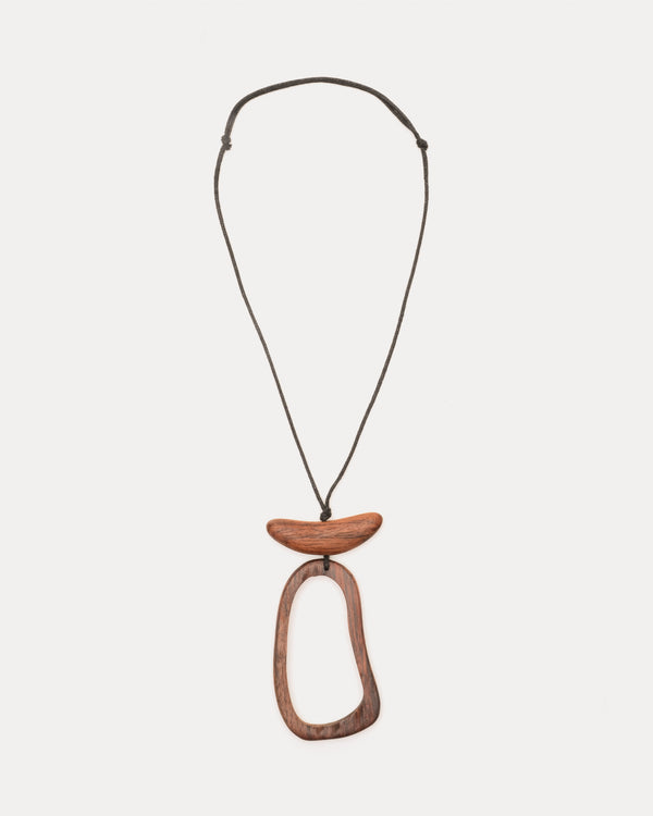frances valentine Adli Wood Pendant