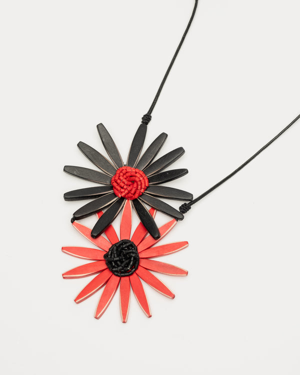 Frances Valentine Amaya Double Flower Necklace