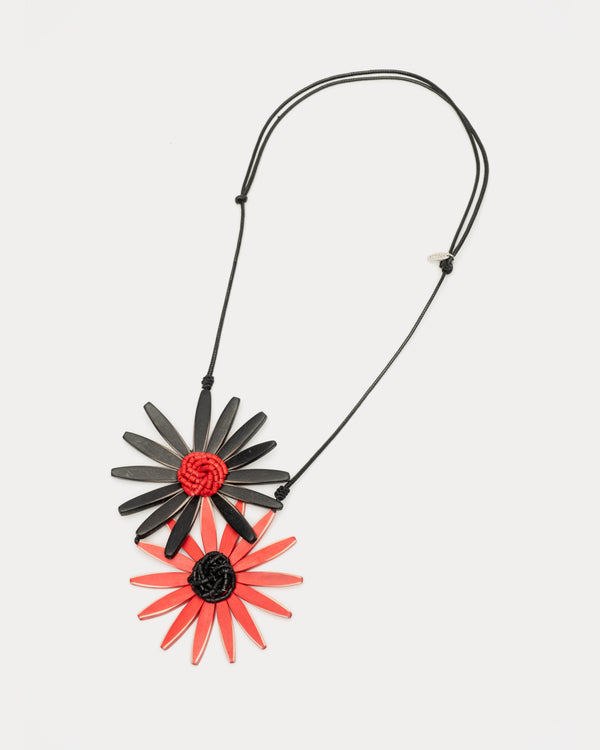frances valentine Amaya Double Flower Necklace
