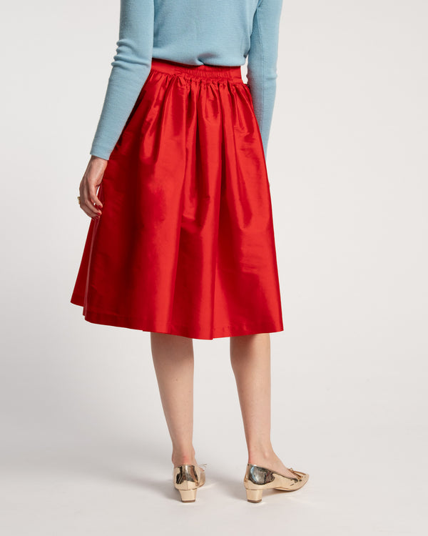 Frances Valentine Barbara Gathered Midi Skirt
