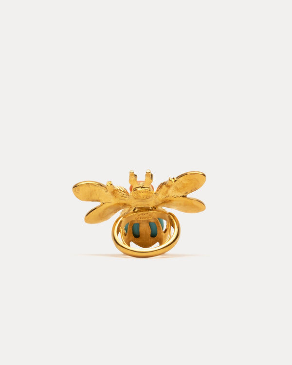 Frances Valentine Bee Ring Blue