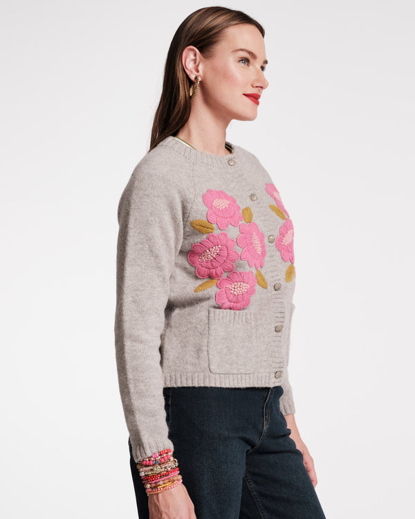 Frances Valentine Bouquet Flower Cardigan