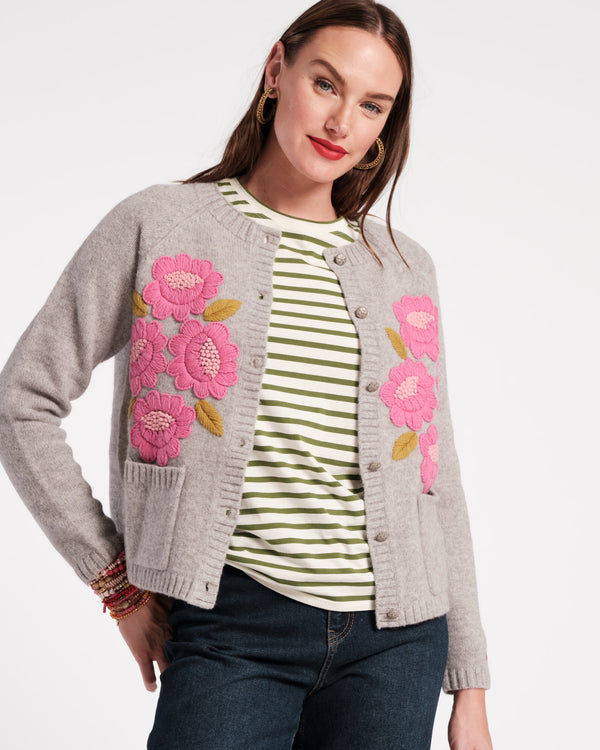 Frances Valentine Bouquet Flower Cardigan