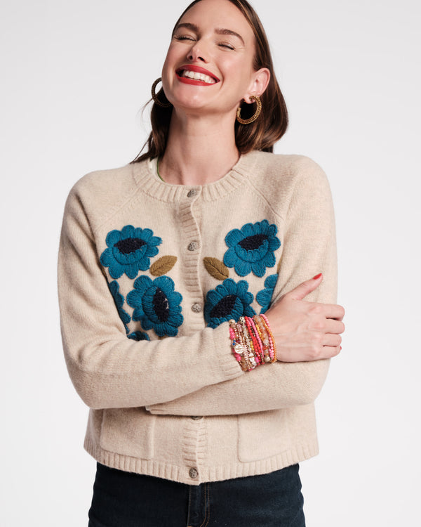 Frances Valentine Bouquet Flower Cardigan