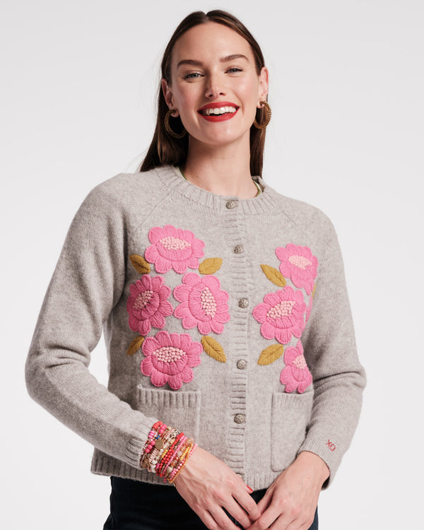 frances valentine Bouquet Flower Cardigan