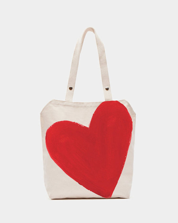 frances valentine Canvas Heart Easy Tote
