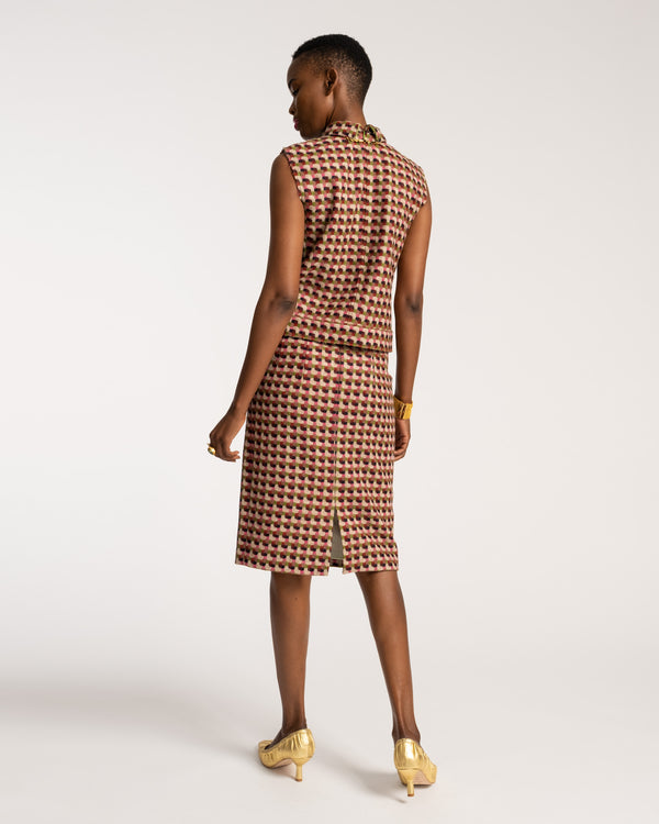 Frances Valentine Colette Plaid Wool Top