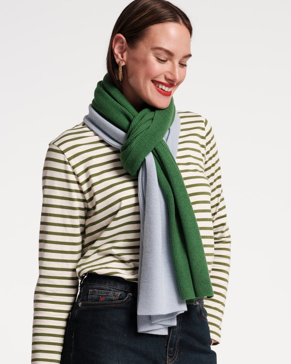 Frances Valentine Colorblock Blanket Scarf