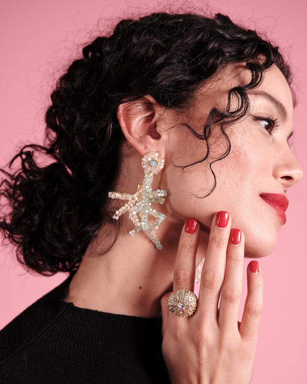 Frances Valentine Coral Drop Earring