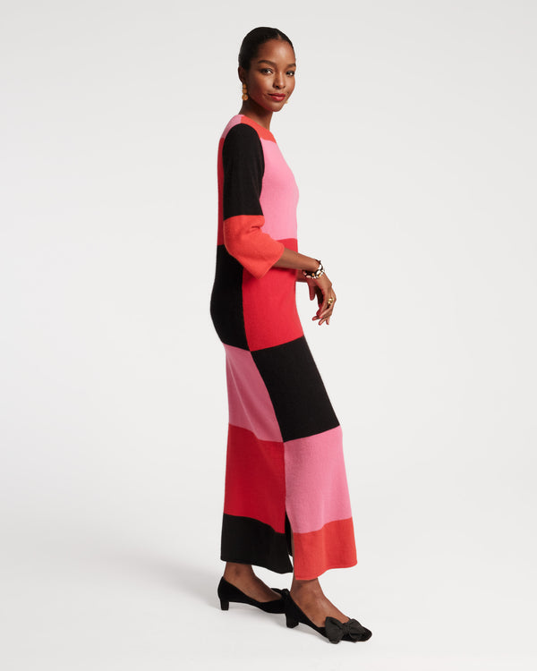 Frances Valentine Cozy Maxi Colorblock Dress