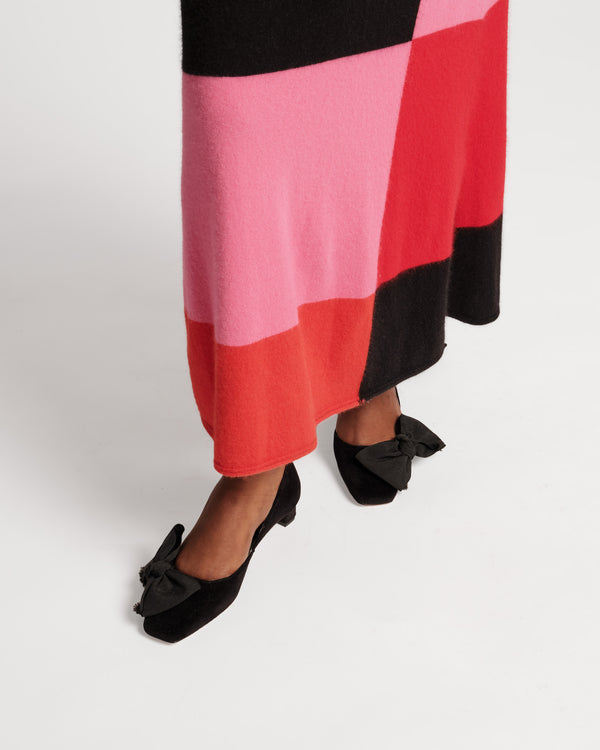 Frances Valentine Cozy Maxi Colorblock Dress