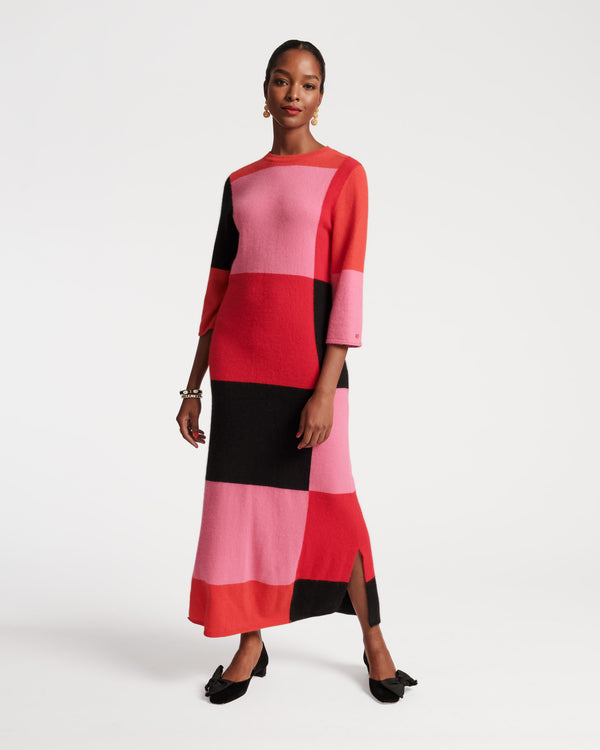 frances valentine Cozy Maxi Colorblock Dress