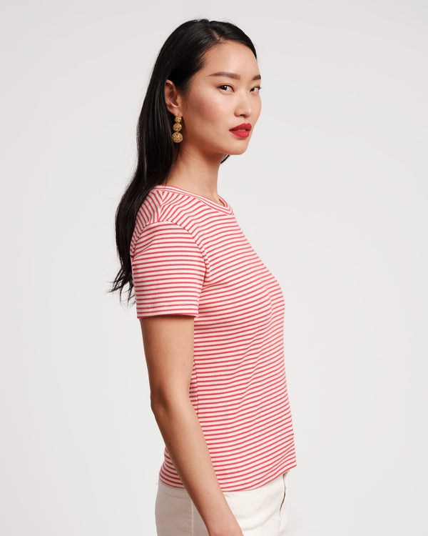 Frances Valentine Crewneck Ribbed Tee