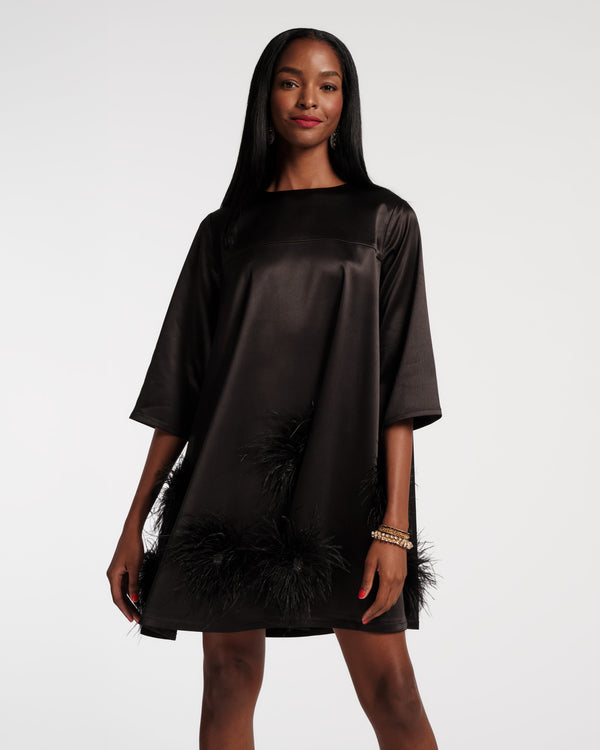 Frances Valentine Edie Feather Mini Dress