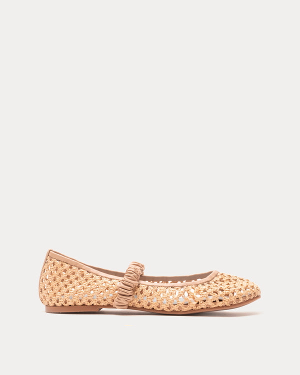 Frances Valentine Ella Raffia Ballet Flat