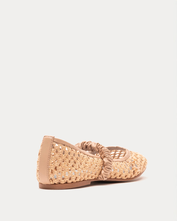 Frances Valentine Ella Raffia Ballet Flat