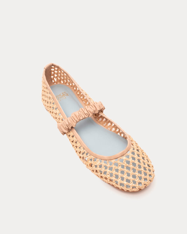 Frances Valentine Ella Raffia Ballet Flat