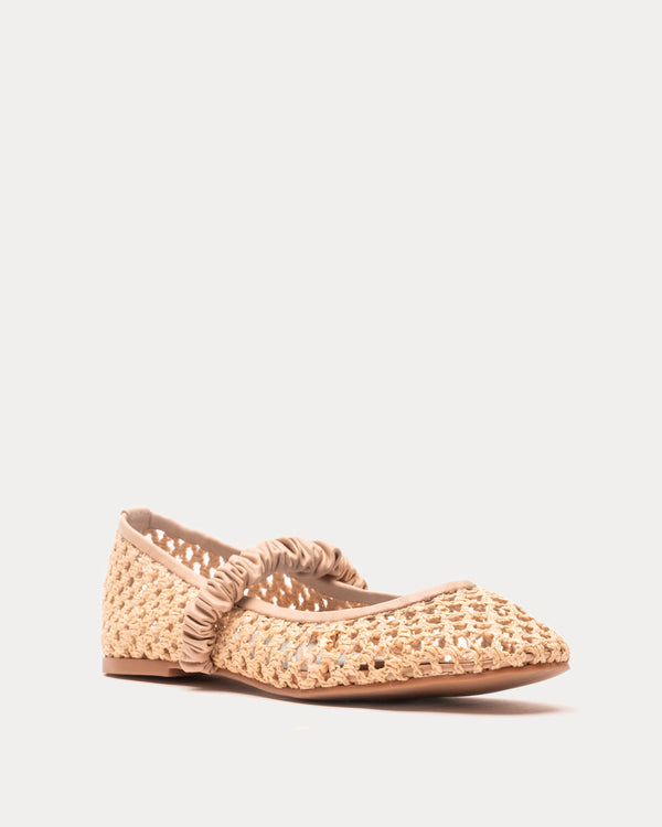 frances valentine Ella Raffia Ballet Flat