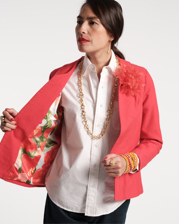 Frances Valentine Elle Linen Blazer