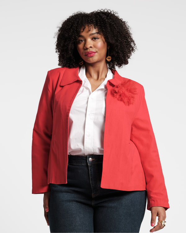 Frances Valentine Elle Linen Blazer