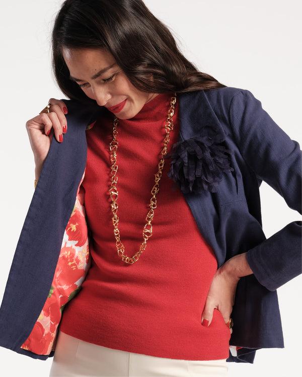 Frances Valentine Elle Linen Blazer