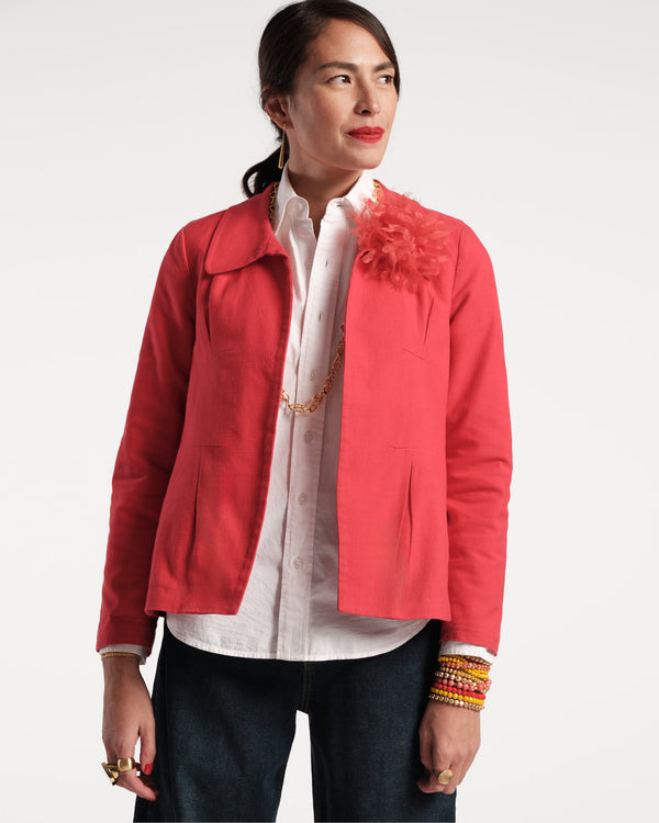 frances valentine Elle Linen Blazer