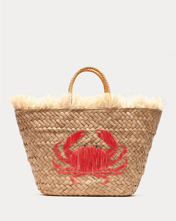 frances valentine Embroidered Crab Tote