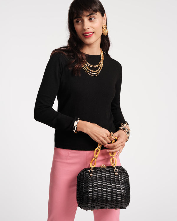 Frances Valentine Hen Wicker Basket