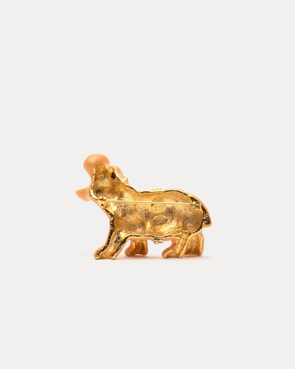 Frances Valentine Hippo Brooch